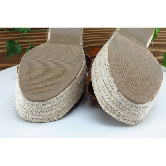 Universal Thread Sz 10 M Brown Ankle Strap Leather Women Sandals - Picture 8 of 8